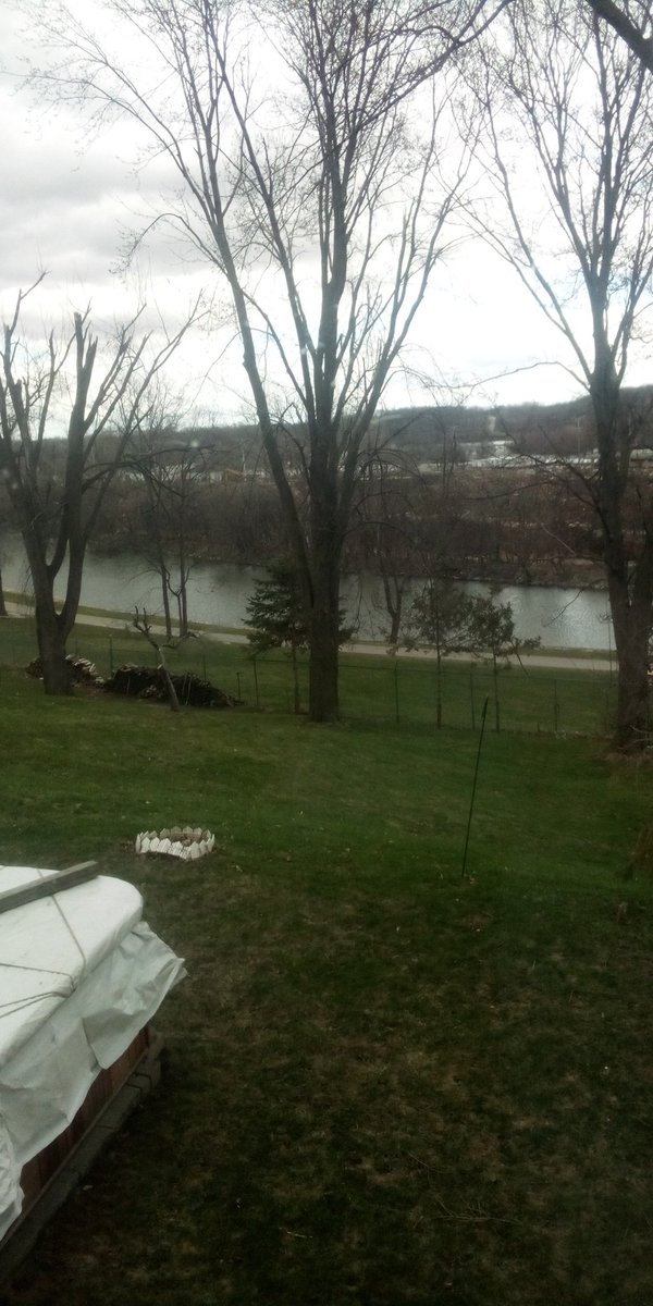 Cloudy and cool out, but the grass is green at least.