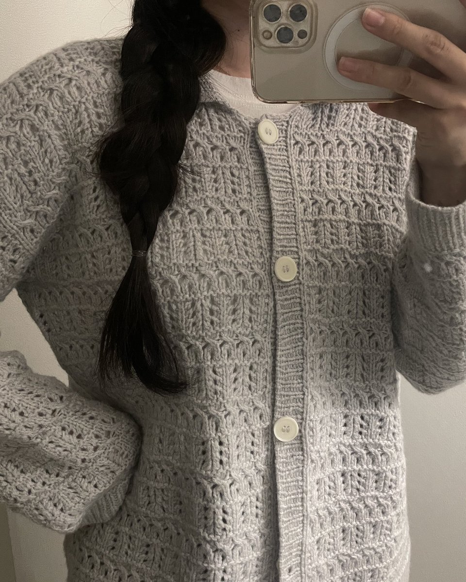 마요가디건 FO 　.☘︎ ݁˖　
간절기에 딱인 가디건이에요 🤍