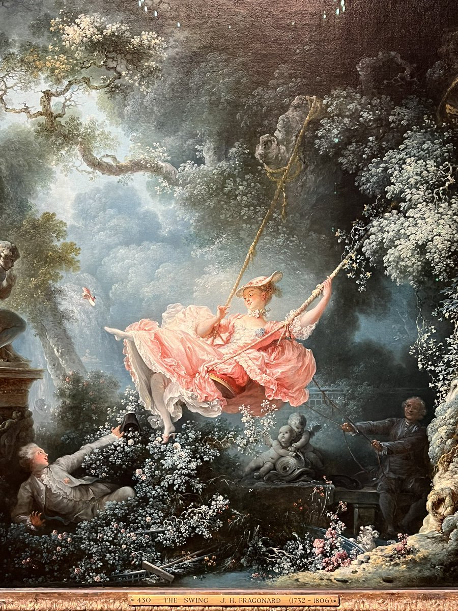 DimitriTilloi's tweet photo. Les Hasards heureux de l'escarpolette de Fragonard à la Wallace Collection à Londres, magnifique ! https://t.co/izisvDU70l