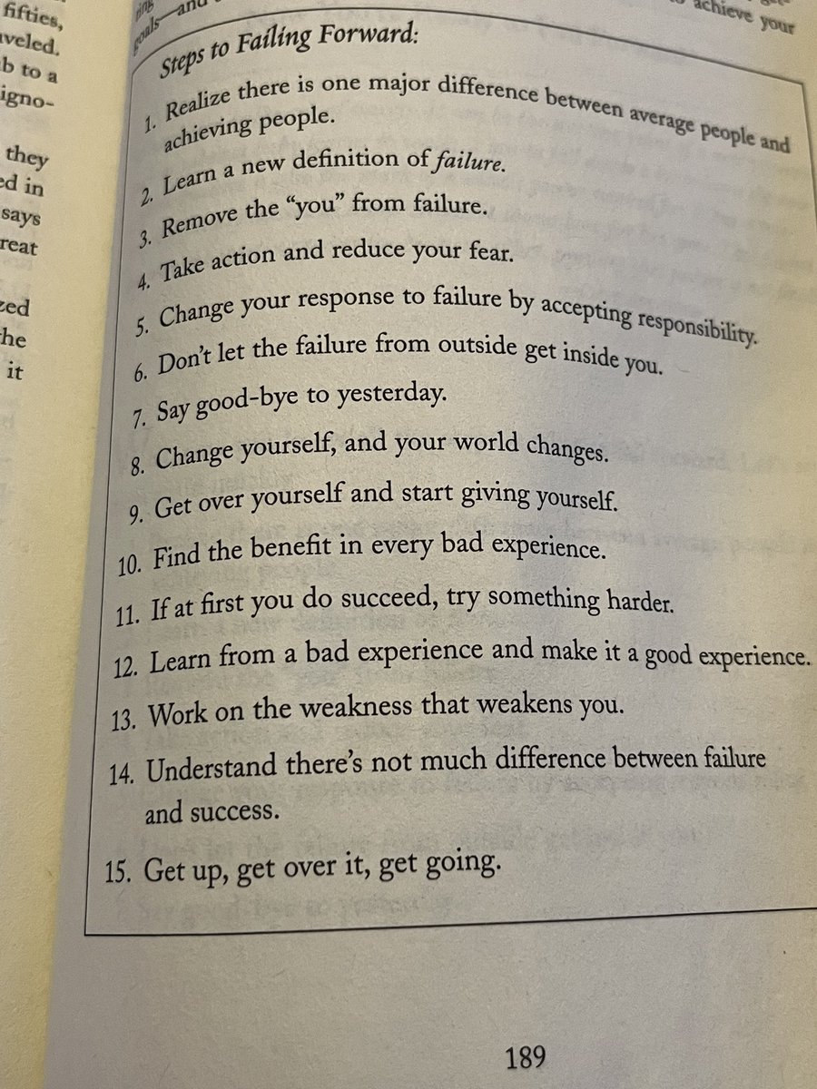 drummerrich1's tweet image. 15 steps to success by Failing Forward - c/o @TheJohnCMaxwell