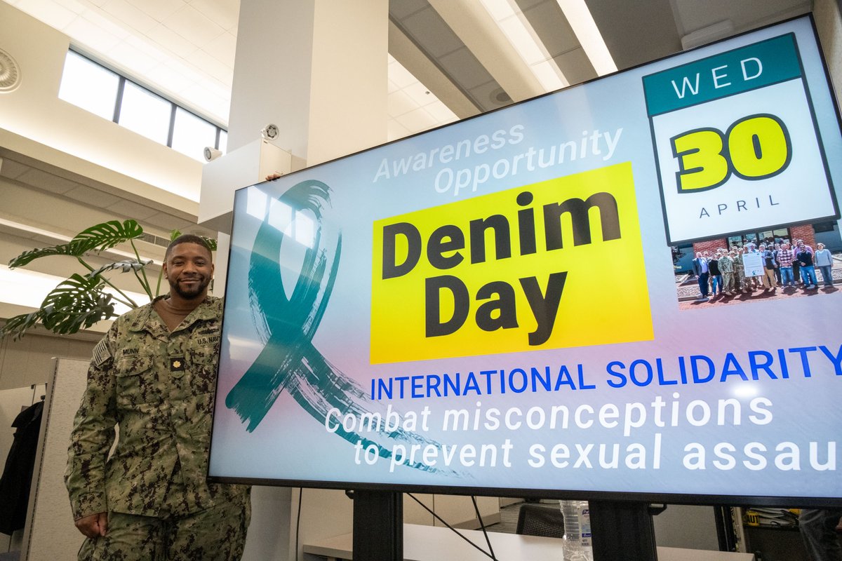 DoD Safe Helpline: 877-995-5247, ow.ly/9Vov50VAmcP 

April is Sexual Assault Awareness and Prevention Month (#SAAPM). NAVSUP has renewed its year-round commitment to preventing sexual assault. Lt. Cmdr. Chris Munn, SAPR rep, is promoting NAVSUP’s #DenimDay event, April 30.