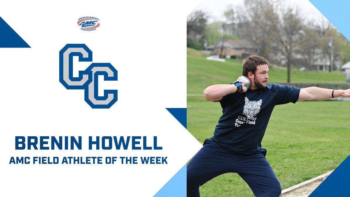 🚨 Brenin Howell earns another AMC Field Athlete of the Week award after he broke the Columbia College program record with a 51.70-meter mark in the discus at the UCM Mule Relays! 

#WeAreCC