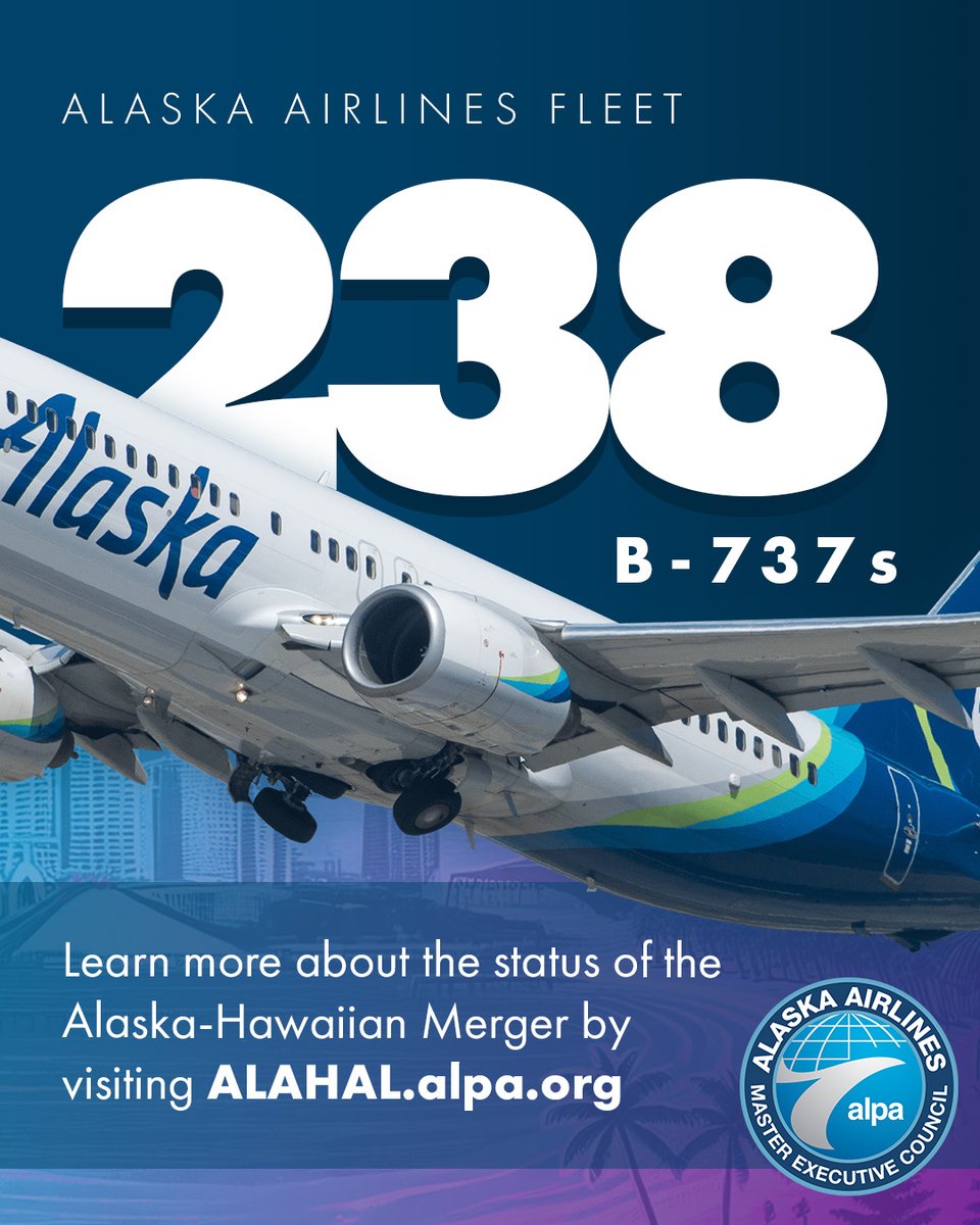The pilots of ALPA, 2025! <a href="/AlaskaPilots/">Alaska Airlines Pilots</a>✊ Joined us: 1947👨‍✈️👩‍✈️ Pilots: 3,406 📍🗺️ Pilot bases/key markets: Anchorage, Alaska; Los Angeles and San Francisco, Calif.; Portland, Ore.; and Seattle, Wash. ➡️ Learn more: bit.ly/4j4Q193 #MemberMonday