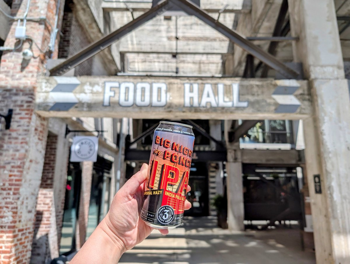 Spread some local love!✨🍻 We are diggin' this fresh batch of @threetaverns Big Night on Ponce, a double dry-hopped imperial hazy version of their flagship.