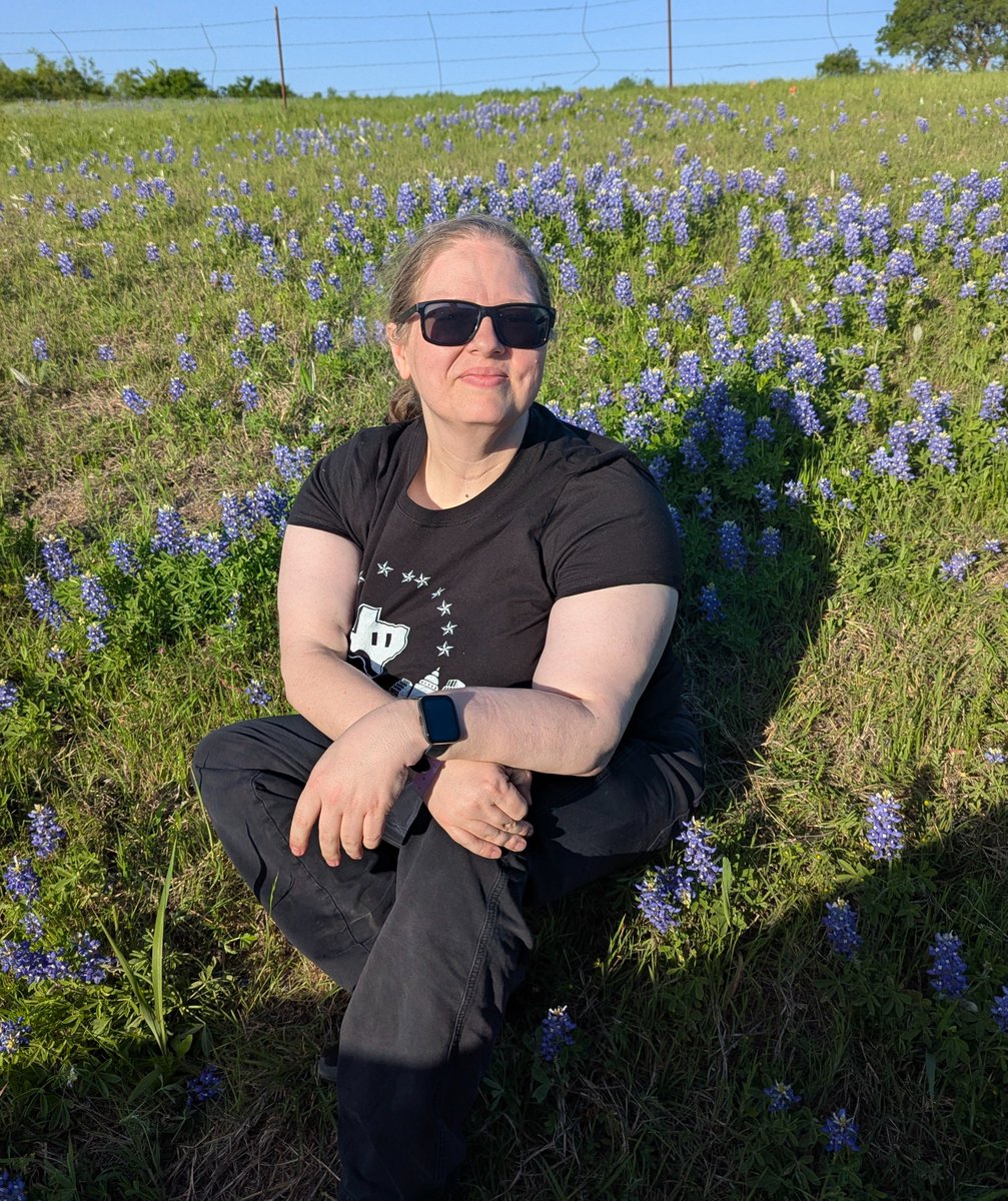 My favorite photo of myself while I was in Ennis for the Bluebonnet Festival.