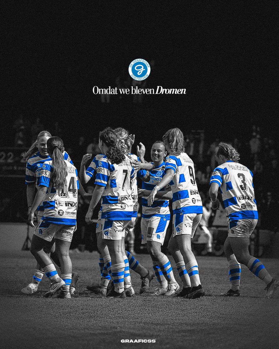 Voor de 2e keer een officiële wedstrijd op de Vijverberg mogen spelen, 𝗱𝗲 𝗗𝗿𝗼𝗼𝗺 is geen droom meer 🫶

<a href="/DGvrouwen/">De Graafschap Vrouwen</a>

#samenDRAN 🔵⚪️