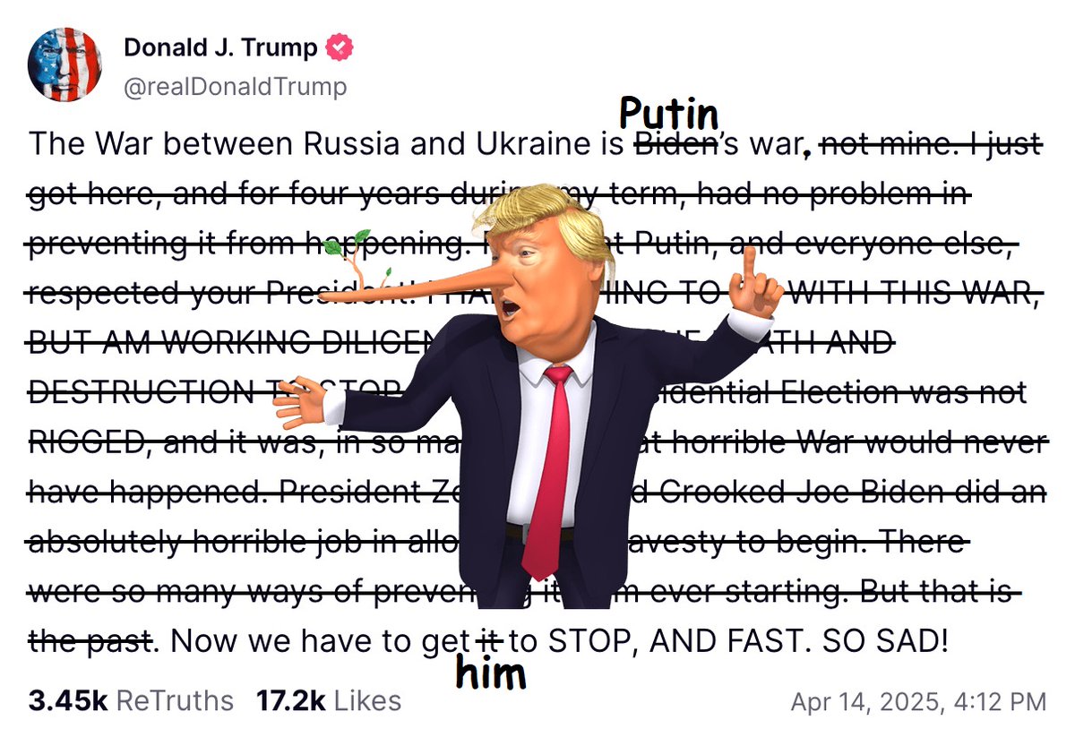 magieundhexerei's tweet photo. Nur eine kleine Korrektur... 🤡
#TrumpisaLiar #StopRussianPropaganda #StopPutin #StopWar #FloodTheZoneWithShit #Trump #Republicans #Putin #FossilMafia #TrumpSect #MAGA #MagaSect #HandsOff #StopTrump #StopVance #StopOligarchy #StopAutocracy #TaxTheRich #FreeAmerica #SaveDemocracy https://t.co/Sb3nmMASBW