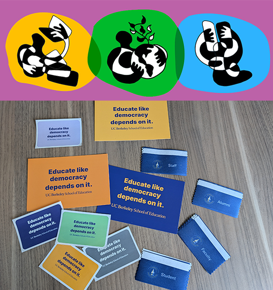 Gearing up for #AERA2025 in Denver. We've got our postcards and stickers ready to go! As you plan your schedule for next week, check out some of these <a href="/UCBerkeley/">UC Berkeley</a> students and faculty lectures, panels, and poster sessions. bse.berkeley.edu/berkeley-schoo…