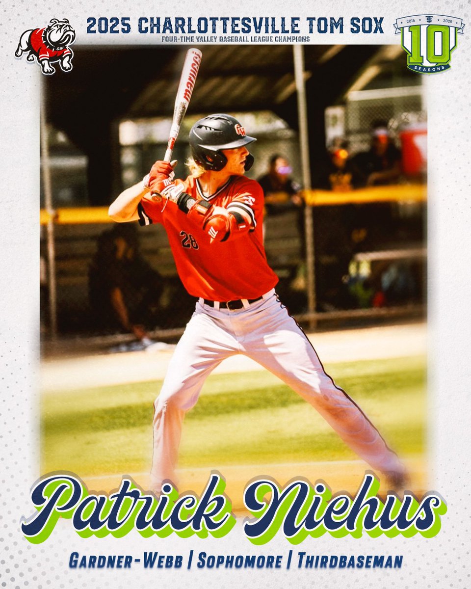A Runnin' Bulldog joining the Sox -- welcome to Charlottesville, Patrick Niehus! 🐾 🧦 

#GoSox | <a href="/GWUbaseball/">Gardner-Webb Baseball</a> | <a href="/patrick_niehus/">Patrick Niehus</a>