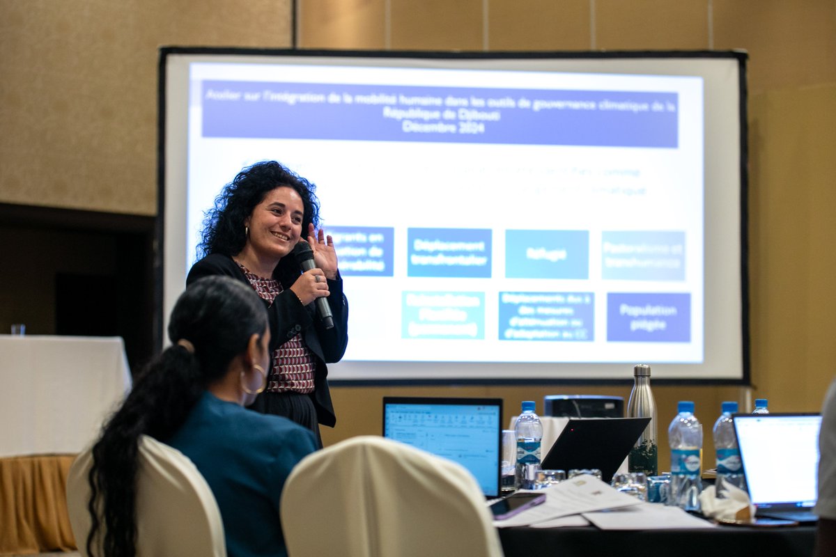 IOM_EHSA's tweet photo. Djibouti is hosting a national dialogue with government and partners to integrate migration into climate change adaptation strategies. 

In a region facing recurrent droughts and water scarcity, this is key to integrating climate-induced mobility into national adaptation plans. https://t.co/zOviSTg7Cp
