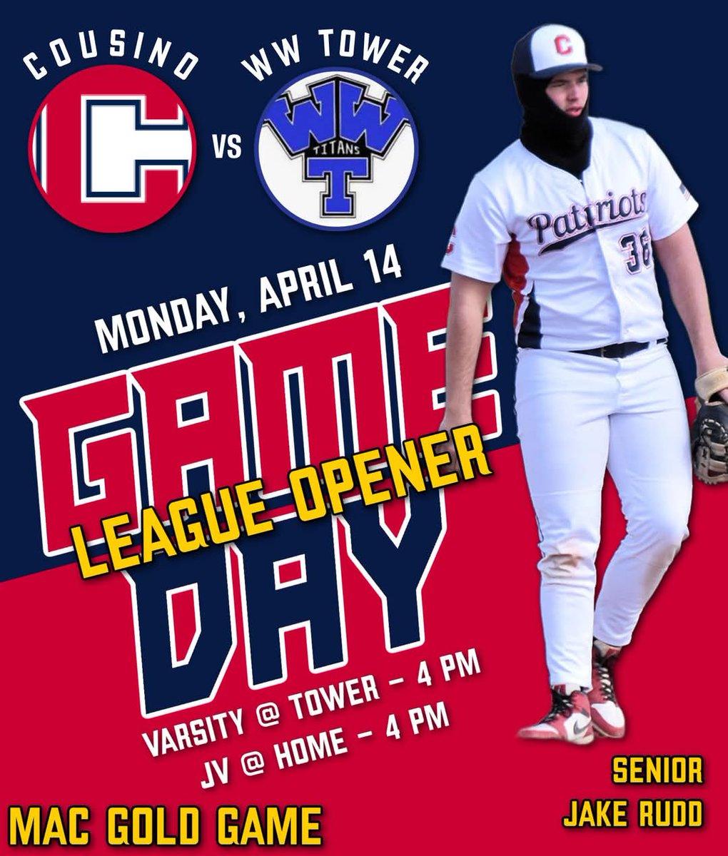 League opener!   Great day for some basebal.