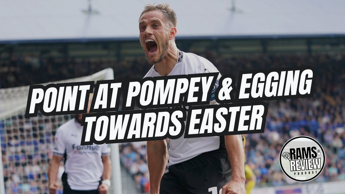 🚨New Pod🚨

Jason, <a href="/DCFC_CMH/">Holty</a> &amp; <a href="/NigelOwen77/">Nigel Owen 🐏</a> discuss #DCFC's entertaining draw at Fratton Park with Derby throwing away the lead twice.

A busy Easter schedule with Luton visiting &amp; a trip to WBA.

#Ewes U21s win silverware!

Listen here: pod.fo/e/2c7c49

#dcfcfans