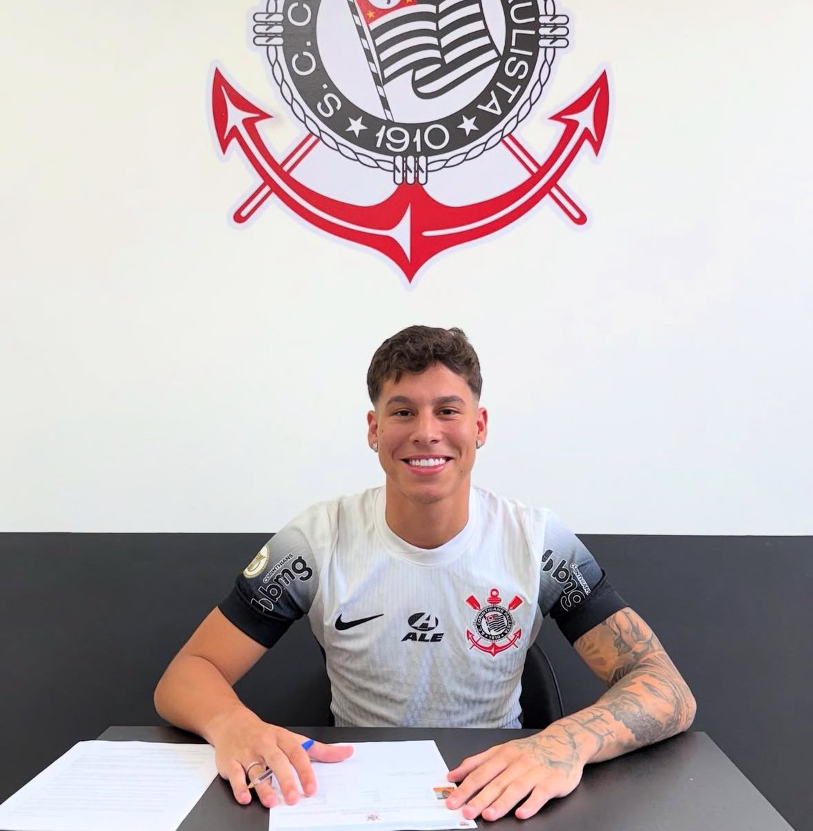 luissfabiani's tweet image. Mais uma contratação na base do Corinthians. Daniel Trajano, filho do pai de mesmo nome, CEO da Esportes da Sorte.