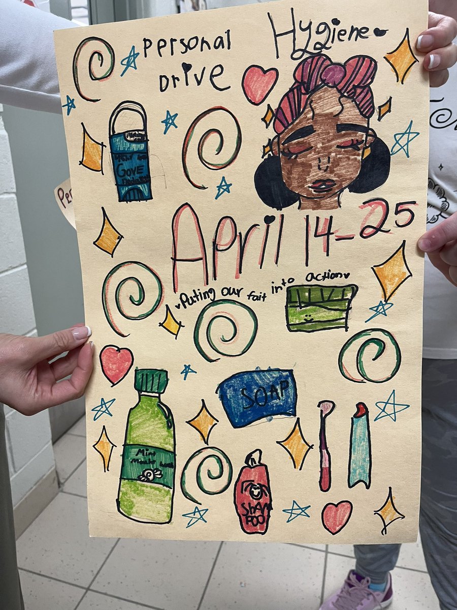 StRitaRock1's tweet photo. Give Alms from April 14-25! Help those in need by donating personal hygiene items to our drive. Different divisions are encouraged to donate different items! Many thanks and Easter blessings to our Rock community! https://t.co/k8TXWj6tXE