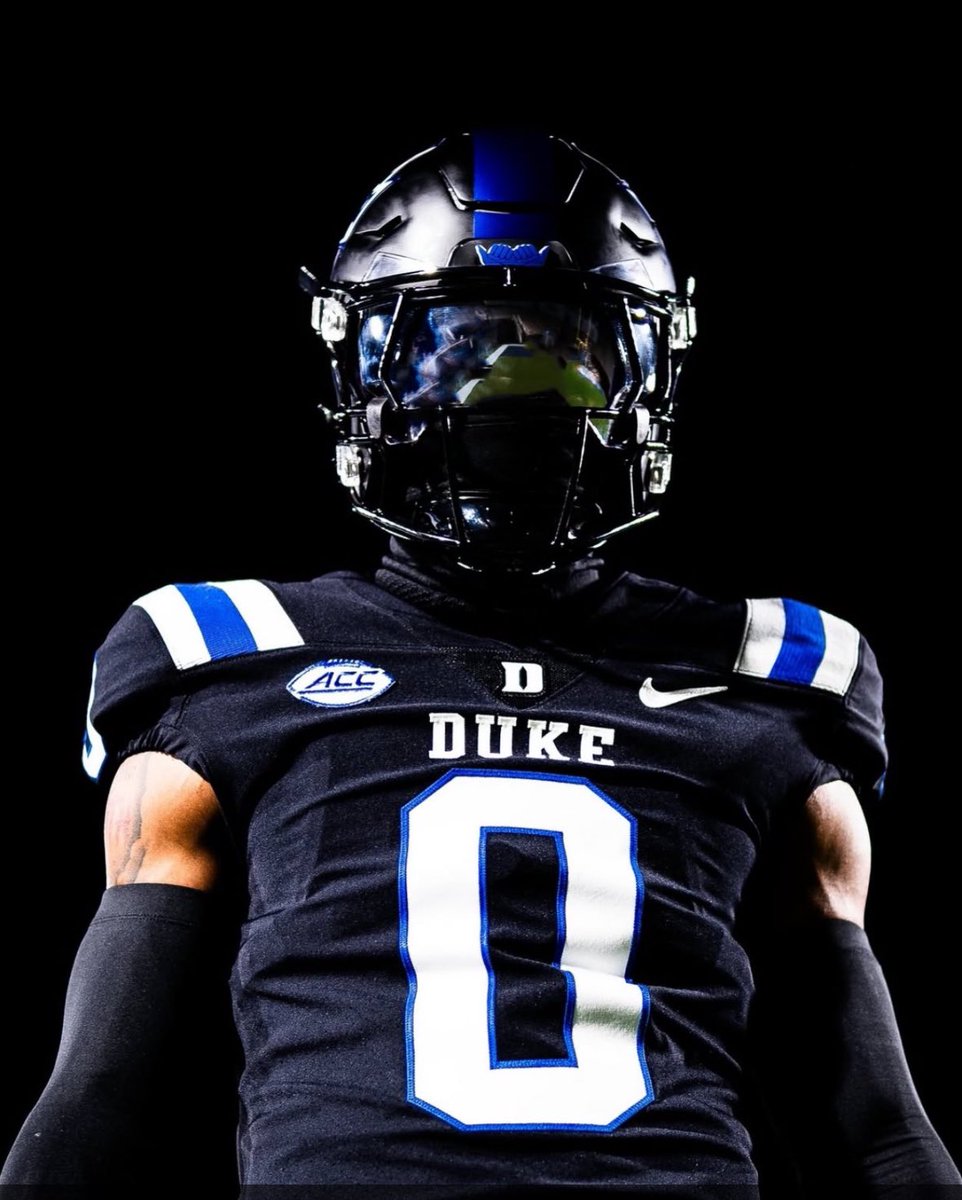After a great conversation with <a href="/coachRickLyster/">Rick Lyster</a> I am more than blessed to receive an offer from Duke university!!! Thanks to the man above ,my teammates,coaches and family  .<a href="/Coach_MannyDiaz/">Manny Diaz</a> <a href="/Coach_Bower/">Coach Harland Bower</a> <a href="/PTRFootball/">Peachtree Ridge Football</a> <a href="/Coach_Helmerich/">Matt Helmerich</a> <a href="/coachdburks/">Dominique Burks</a> <a href="/dennisstokes2/">Coach Dennis Stokes 🏈</a>