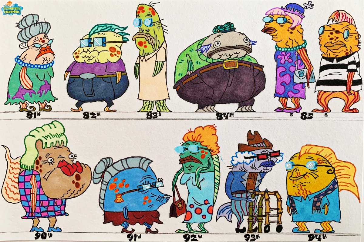 duda_wilson's tweet photo. @ArtofSpongebob @SpongeBob @DailyNickNews @NickAnimation @Vailskibum94 @UltimateSB101 Shady Shoals Parents/siblings #Incidental #BackgroundCharacters #BikiniBottom #Parents #Siblings #Elderlies https://t.co/TEBxxlyv2j