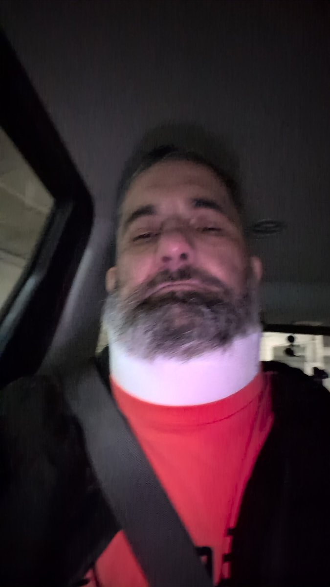 Cyborg transformation stage 1 complete! Cervical disc replacement C5/C6. Praying for a speedy recovery 🙏🏼❤️🇺🇸