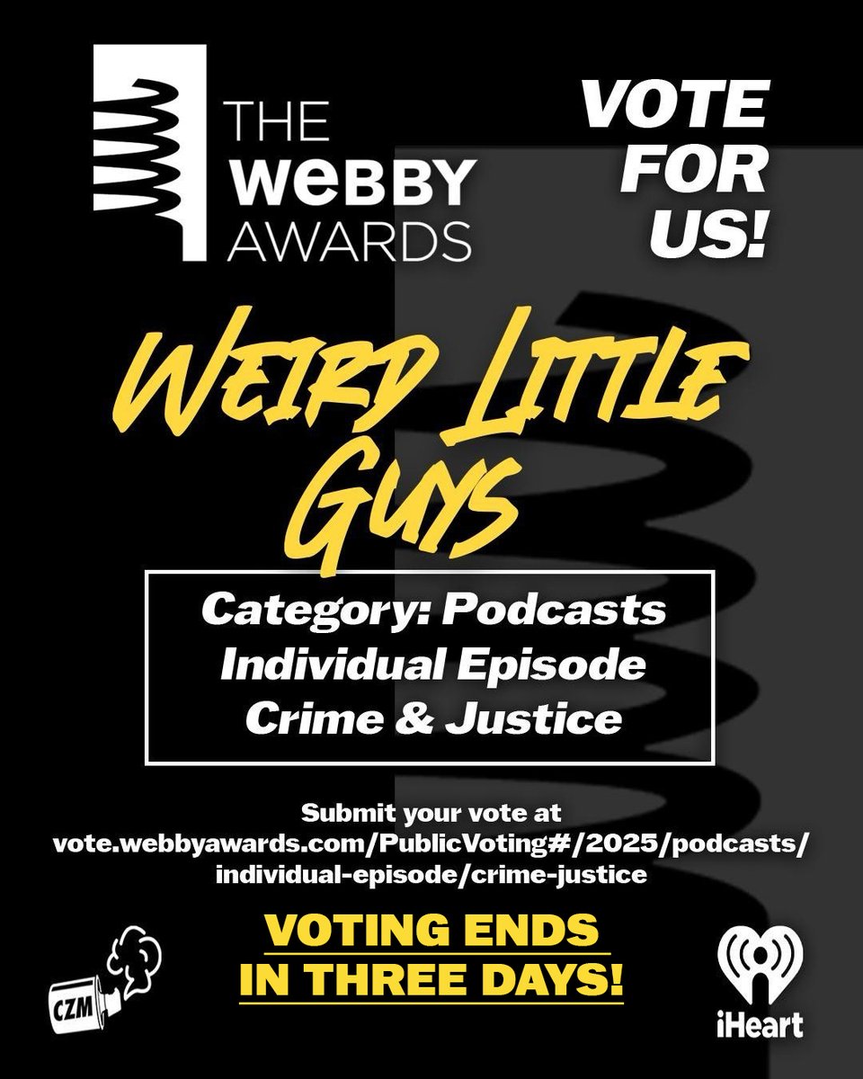 coolzonemedia (@coolzonemedia) on Twitter photo 3 days left to vote for Better Offline and Weird Little Guys in <a href="/TheWebbyAwards/">The Webby Awards</a>! 🗳️🗳️🗳️
vote.webbyawards.com/PublicVoting#/…
vote.webbyawards.com/PublicVoting#/…
<a href="/edzitron/">Ed Zitron</a> <a href="/socialistdogmom/">molly conger</a> <a href="/why_sophie_why/">Sophie Rae Lichterman</a> 3 days left to vote for Better Offline and Weird Little Guys in <a href="/TheWebbyAwards/">The Webby Awards</a>! 🗳️🗳️🗳️
vote.webbyawards.com/PublicVoting#/…
vote.webbyawards.com/PublicVoting#/…
<a href="/edzitron/">Ed Zitron</a> <a href="/socialistdogmom/">molly conger</a> <a href="/why_sophie_why/">Sophie Rae Lichterman</a>