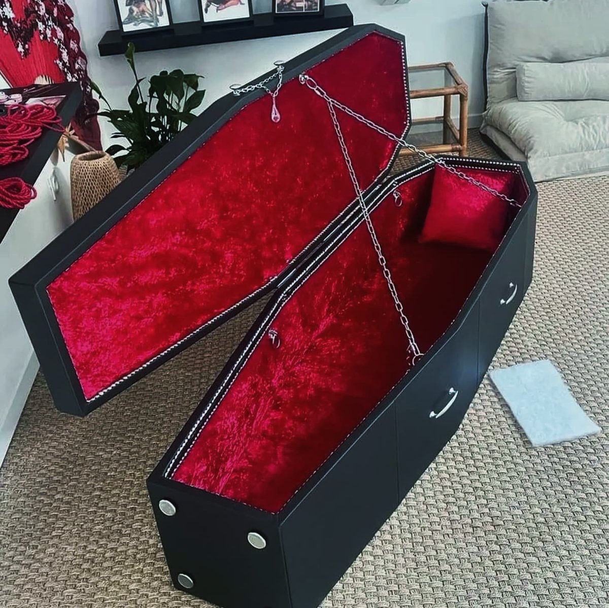 Cercueil XXL fais sur-mesure pièce unique pour DIANE KILLER

Ne pas reproduire 🌹