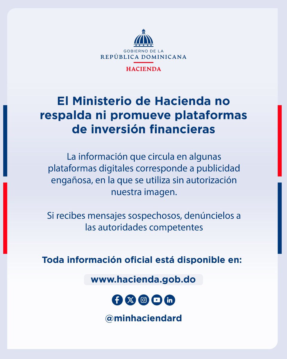 Ministerio de Hacienda y Economía tweet media