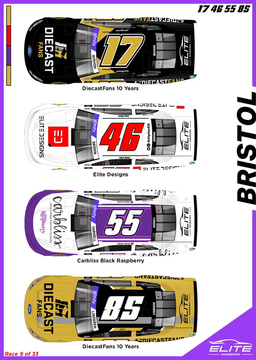 Paint Scheme Preview: MNN - Bristol 

<a href="/JWishon22/">Jared Wishon</a> - DiecastFans 10 Years
<a href="/thebigshow434/">JSBrown</a> - Elite Designs 
<a href="/nate_yarnell/">Nathan Yarnell 🇺🇸🏴‍☠️</a> - Carbliss 
<a href="/ZLinddy/">ZLinddy</a> - DiecastFans 10 Years