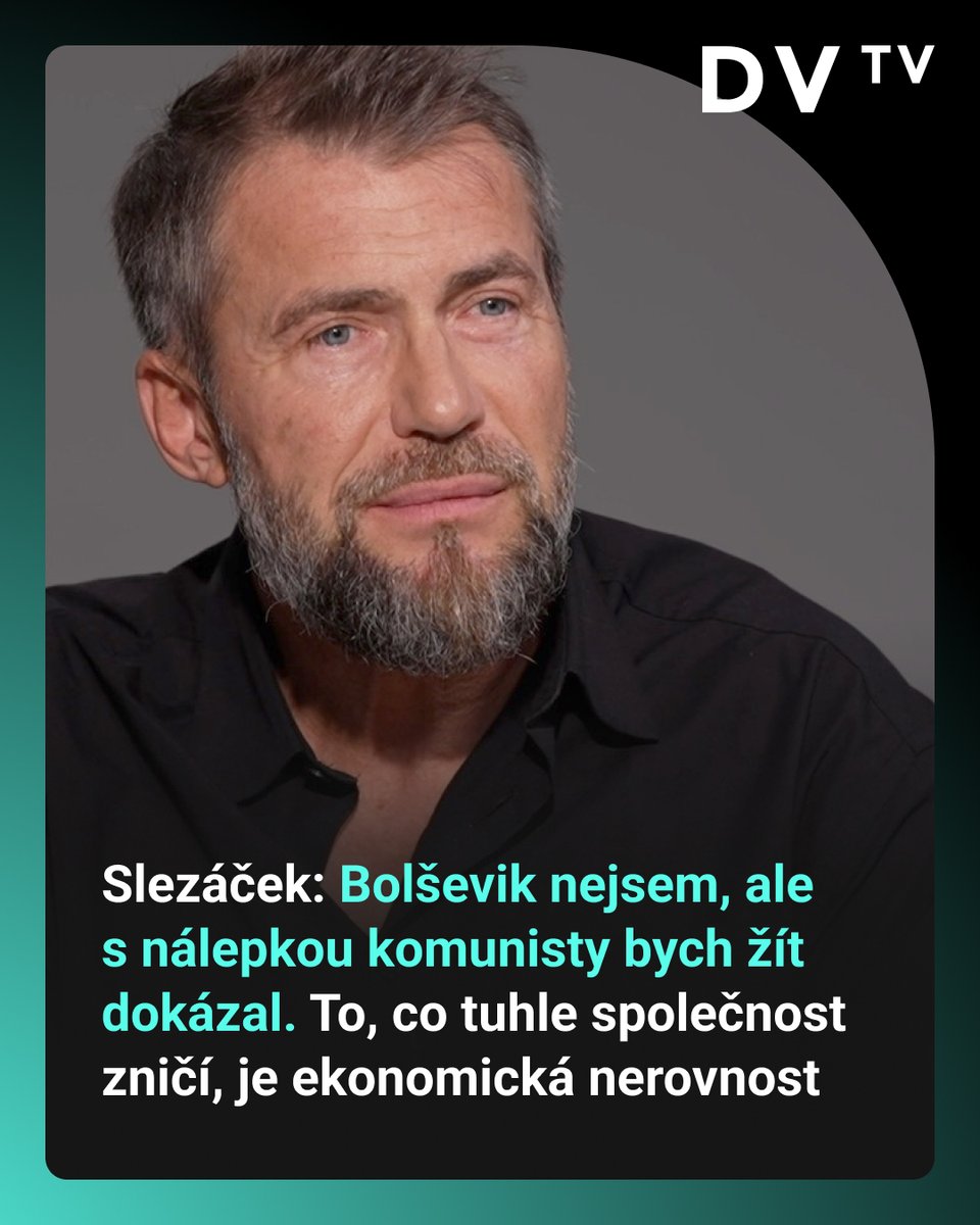 DVTVcz's tweet photo. 💬| „Liberální demokracie přinesla spoustu benefitů, ale dokáže je užívat jen část společnosti. To, co jde kapitalismu velmi dobře, je hnaní jedněch chudých proti jiným chudým. A my si ve své bohorovnosti střední třídy myslíme, že se nás to netýká. Ale přijdeme na řadu,” říká herec a moderátor Bořek Slezáček.
💬| „Jsem na sebe naštvaný za věci, které jsem některým lidem provedl, ale ne za to, že jsem divočil. Cesta vedla tam, kam vést měla, a alkohol jsem vyměnil za jinou závislost – workoholismus. Nejzásadnější je odpověď na otázku, co teď s tím lepším zbytkem svého života.”
🎥| Rozhovor si pusťte ZDE: https://t.co/oUE1wRWIzV
