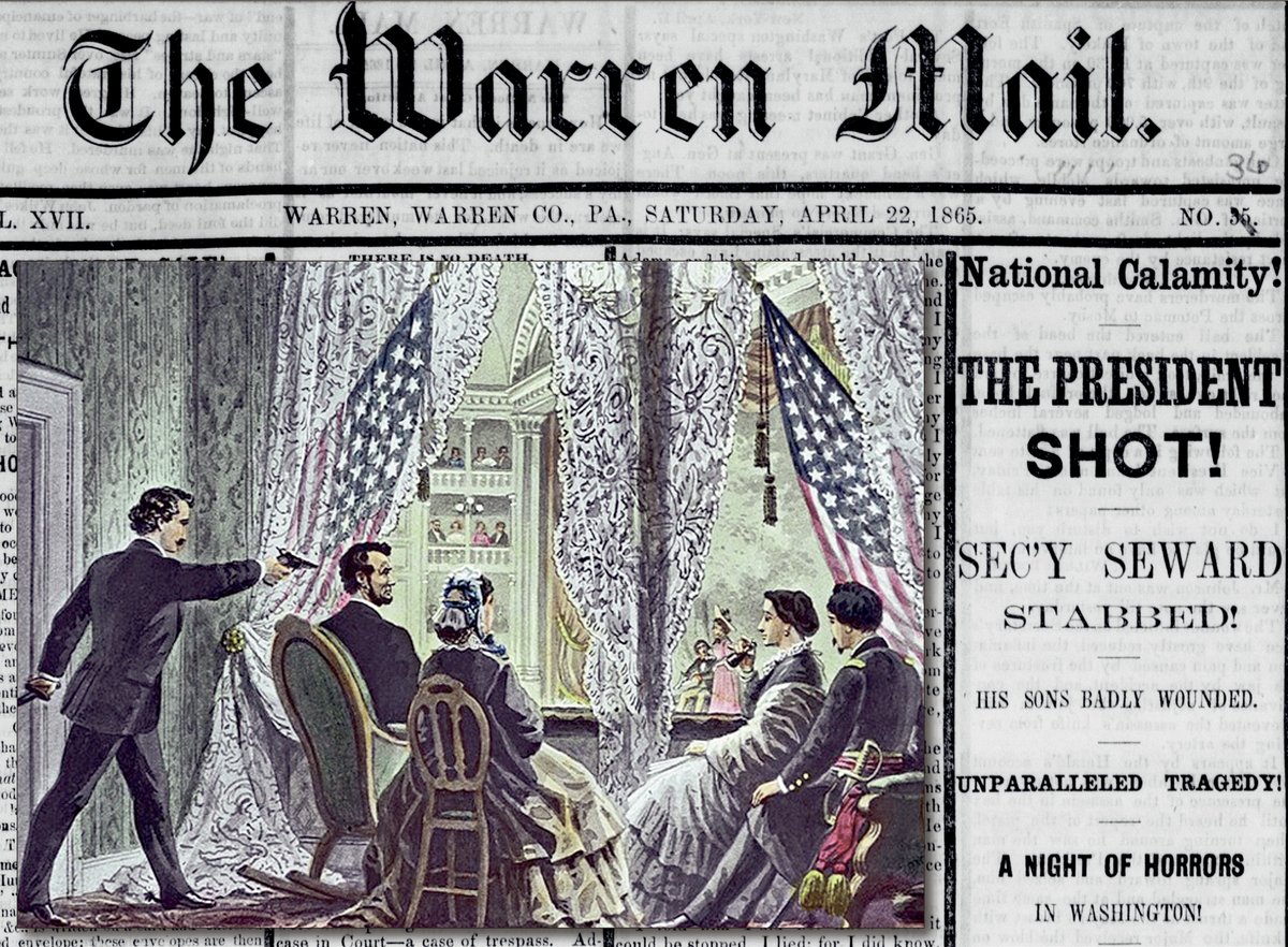 CivilWarLegends's tweet photo. April 14, 1865: A nation's hope extinguished at Ford’s Theatre. Lincoln’s assassination wasn’t just a murder—it was an attempt to kill Reconstruction itself. Yet his vision outlived the bullet. Some ideas cannot be assassinated. #CivilWarHistory https://t.co/sb0WaROd0C