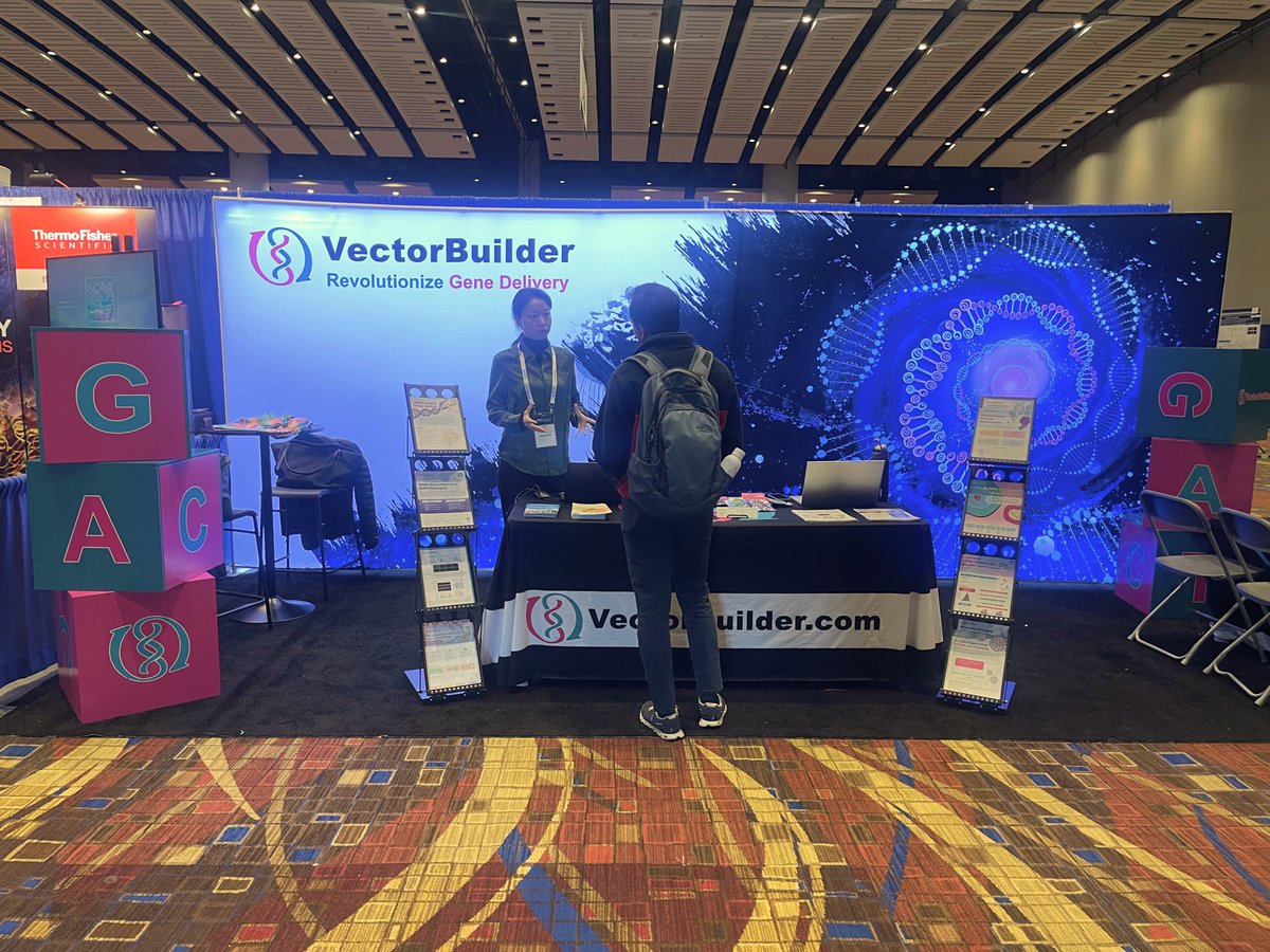 VectorBuilder's tweet image. Come check out our STUNNING booth here at the 2025 American Society for Biochemistry and Molecular Biology (ASBMB) Annual Meeting in Chicago!

#ASBMB25 #MakeItPossible