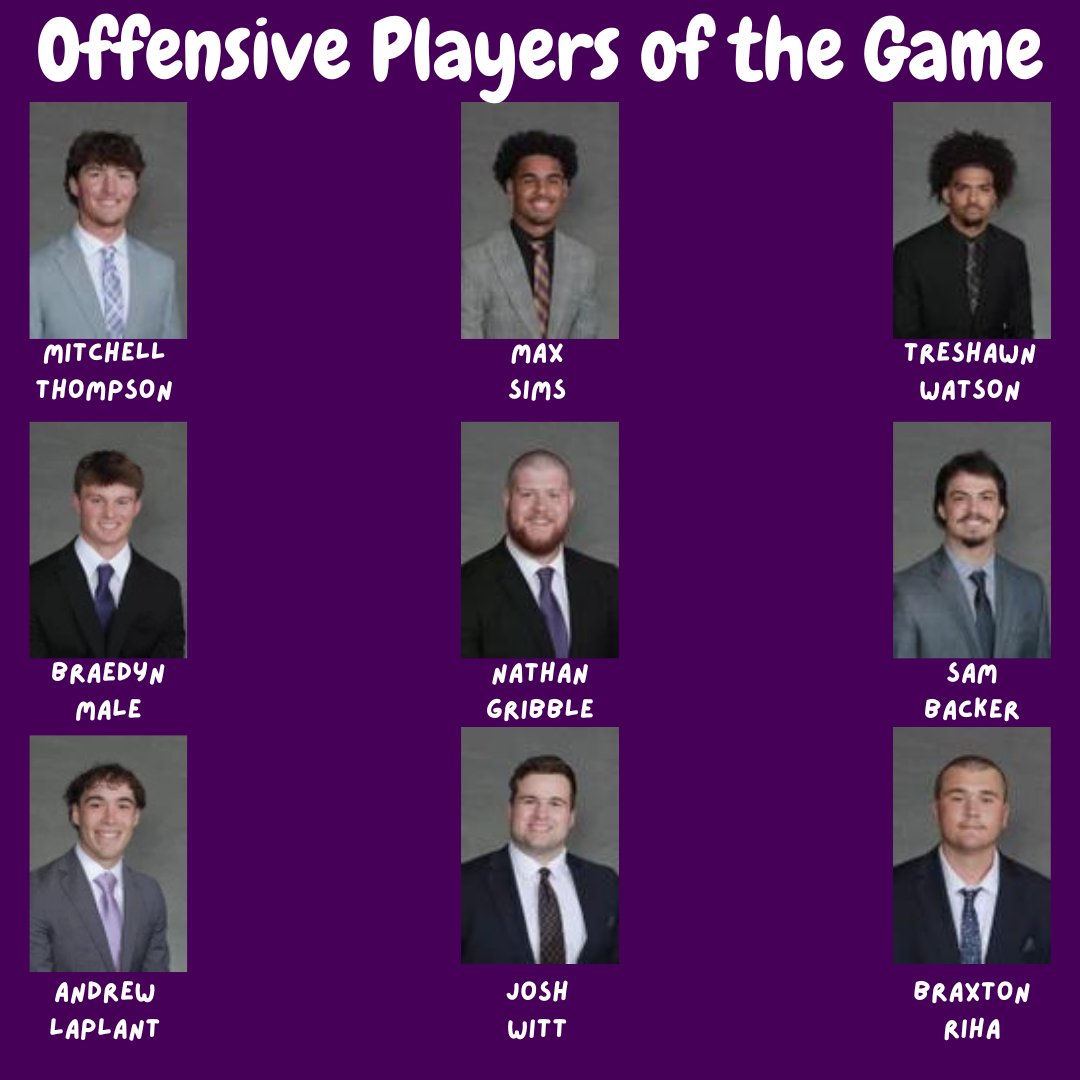 Maverick Football Scoop (@maverick_scoop) on Twitter photo Offensive Players of the Game!
These Student-Athletes stood out yesterday in our Spring Game, by raising their baseline or playing Above the Standard!
๐ค๐#FEAT #AAU
<a href="/mitchellt_15/">Mitchell Thompson</a>
<a href="/MaximusSims/">Maximus Sims</a>
<a href="/tre_watson_/">TreShawn Watson</a>
<a href="/Braedyn82097124/">Braedyn Male</a>
<a href="/njgribble6/">Nathan Gribble</a>
<a href="/SamBacker5/">Sam Backer</a> Offensive Players of the Game!
These Student-Athletes stood out yesterday in our Spring Game, by raising their baseline or playing Above the Standard!
๐ค๐#FEAT #AAU
<a href="/mitchellt_15/">Mitchell Thompson</a>
<a href="/MaximusSims/">Maximus Sims</a>
<a href="/tre_watson_/">TreShawn Watson</a>
<a href="/Braedyn82097124/">Braedyn Male</a>
<a href="/njgribble6/">Nathan Gribble</a>
<a href="/SamBacker5/">Sam Backer</a>