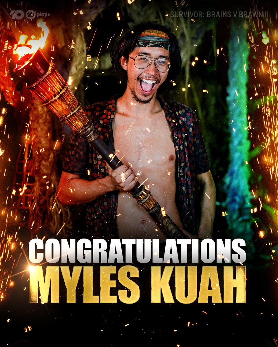 Survivor_AU's tweet image. CONGRATULATIONS TO OUR SOLE SURVIVOR! Missed out on the fun? You can still catch up on all things Survivor on 10 Play 🔥🏆👑
#SurvivorAU | Stream Now on 10 Play