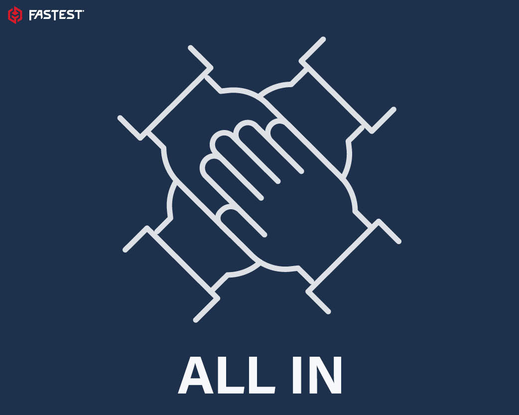 FasTest Inc. (@fastestinc) on Twitter photo Here at FasTest, we are "ALL IN" on our culture. We help each other succeed & build a company we are all proud of. Interested in joining the team?
Email your resume to careers@fastestinc.com and we will see if you match one of our open positions.
fastestinc.com Here at FasTest, we are "ALL IN" on our culture. We help each other succeed & build a company we are all proud of. Interested in joining the team?
Email your resume to careers@fastestinc.com and we will see if you match one of our open positions.
fastestinc.com