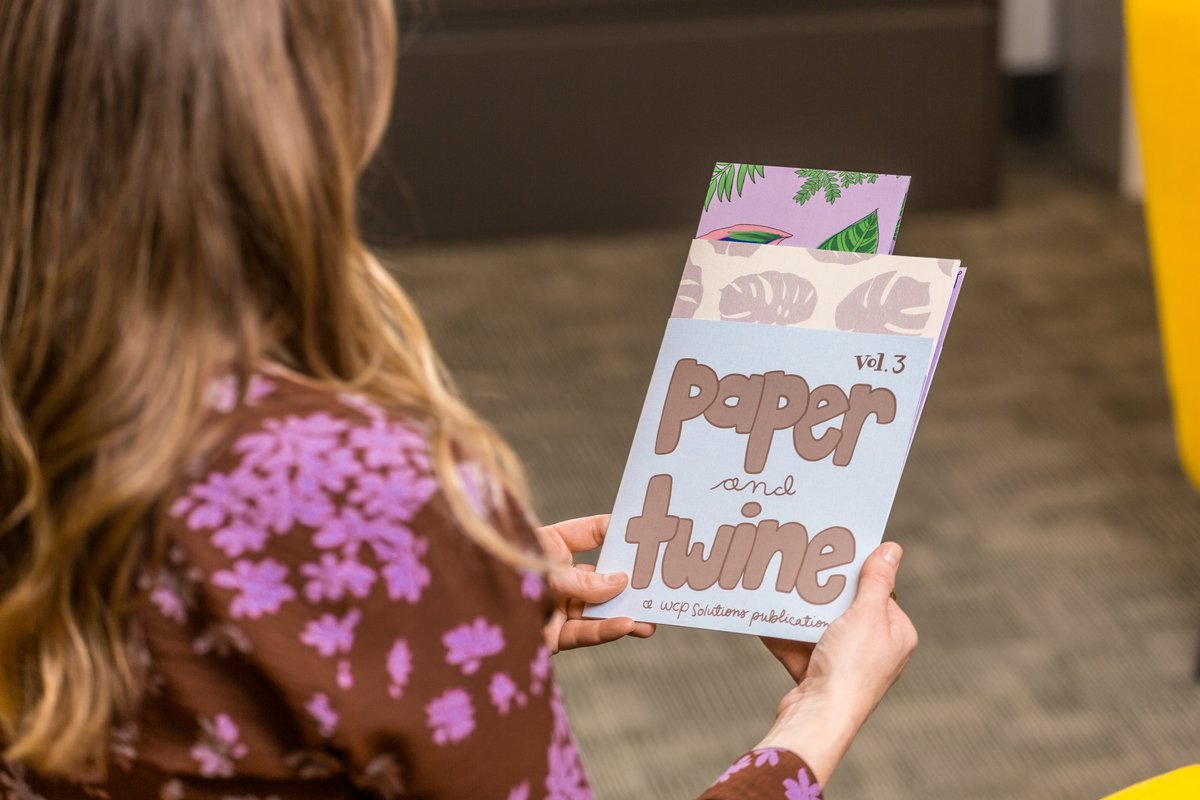 wcpsolutions's tweet image. We’re excited to announce that Paper and Twine Vol. 3 is here! This zine, created at the Design Center, showcases some of our favorite sheets, innovative print techniques, and offers fresh inspiration for your print projects.

To learn more: wcpsolutions.com/news/paper-and…
