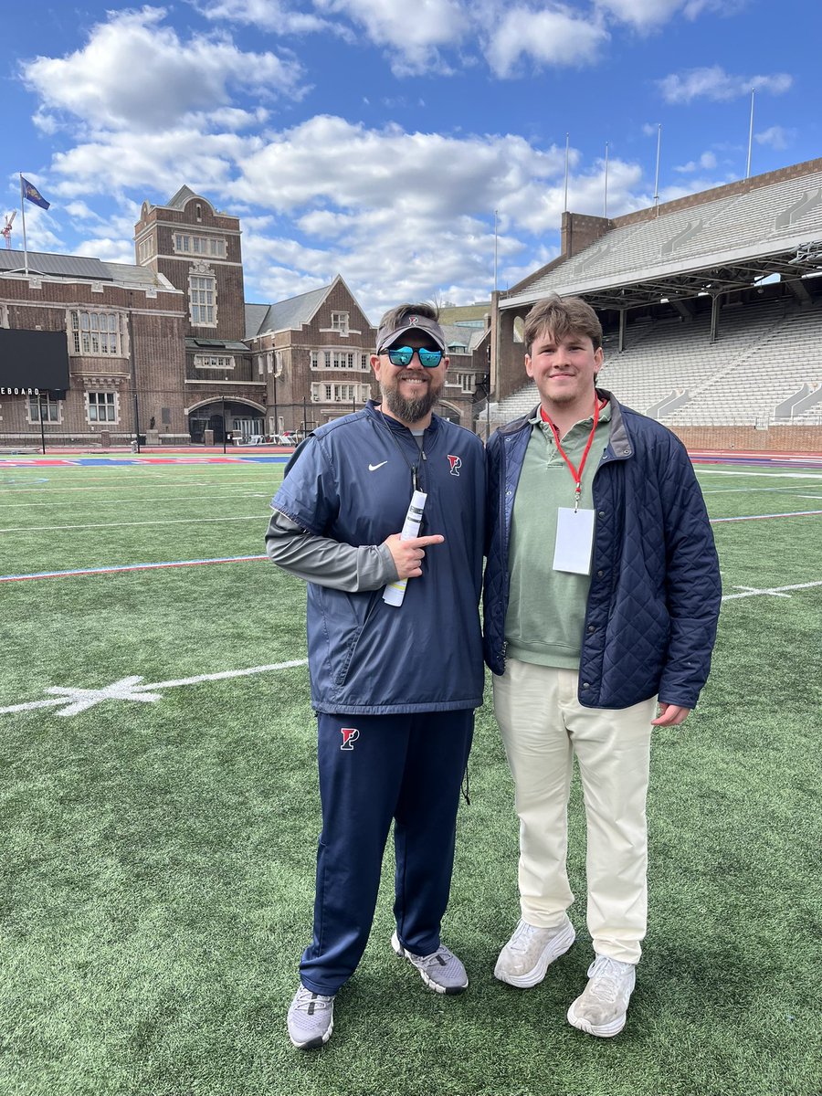 Will Palmer (@will72palmer) on Twitter photo Thank you <a href="/CoachMetzler/">Kyle Metzler</a> and <a href="/PennFB/">Penn Football</a> for a great junior day yesterday! Really enjoyed seeing campus and practice, I look forward to the next steps!
<a href="/TaftFootballCT/">Taft Football</a> <a href="/Coach_JMcCarthy/">James McCarthy</a> Thank you <a href="/CoachMetzler/">Kyle Metzler</a> and <a href="/PennFB/">Penn Football</a> for a great junior day yesterday! Really enjoyed seeing campus and practice, I look forward to the next steps!
<a href="/TaftFootballCT/">Taft Football</a> <a href="/Coach_JMcCarthy/">James McCarthy</a>