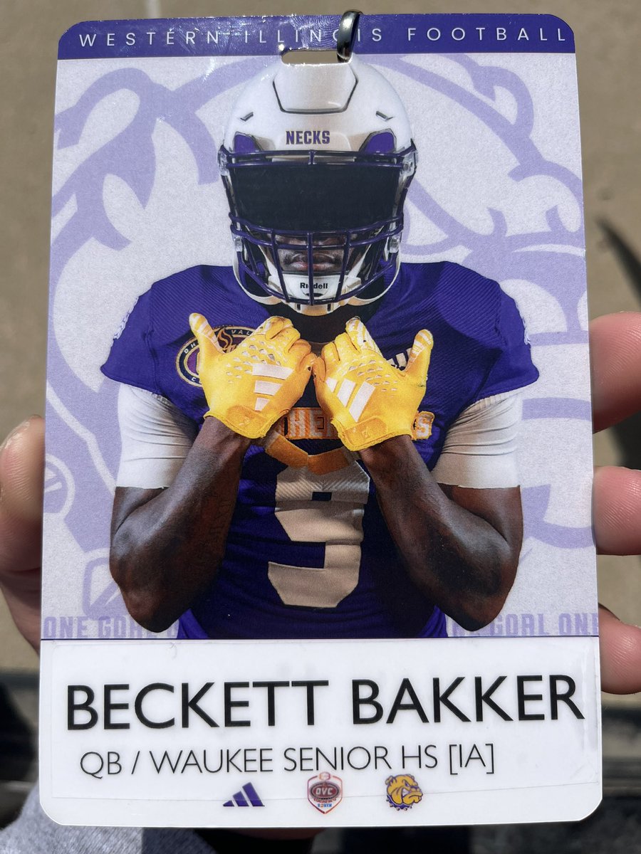 Beckett Bakker (@beckettbakker) on Twitter photo Thank you <a href="/WIUFootball/">Western Illinois Football</a> and <a href="/CoachBWilson/">Brad Wilson</a> for having me out for the junior day. Loved checking out the program! Thank you <a href="/WIUFootball/">Western Illinois Football</a> and <a href="/CoachBWilson/">Brad Wilson</a> for having me out for the junior day. Loved checking out the program!