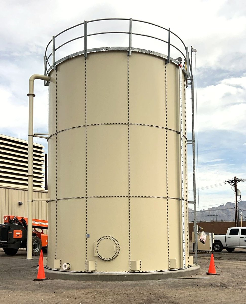 Superior_Tank's tweet photo. We’re proud to announce the successful completion of a 48,000-gallon Bolted Steel Water Tank in Tucson, Arizona!

📍 Location: Tucson, AZ
📏 Tank Size: 18'-5 9/16" Diameter x 24'-1 1/2" Height
💧 Capacity: 48,000 gallons

#WaterStorage #BoltedSteelTank #Infrastructure https://t.co/IupNensCE2