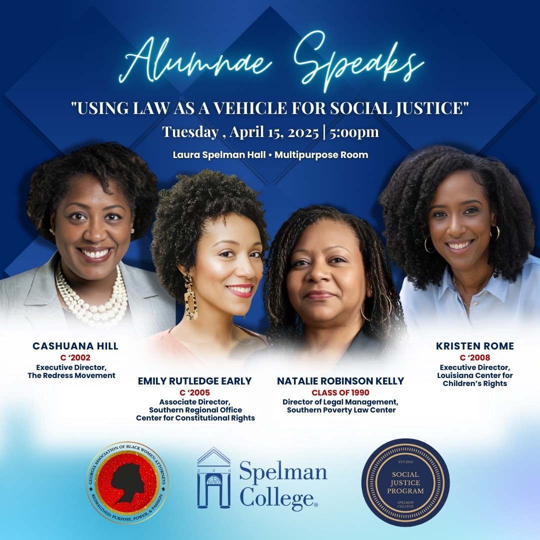 LAKidsRights's tweet image. Our Exeuctive Director, @kristenarome is headed back to Spelman for a critical alumnae conversation about &quot;Using Law As a Vehicle for Social Justice.&quot; happening tomorrow!