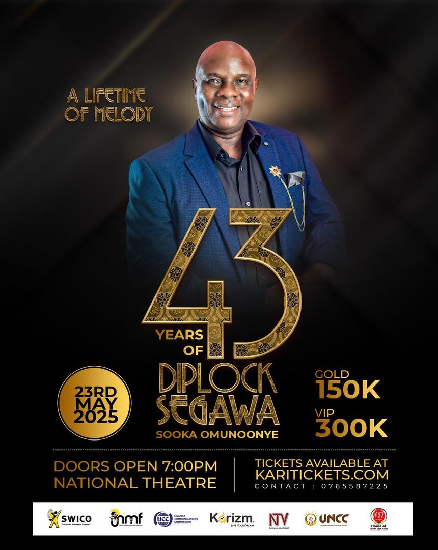 House Of Talent Cultural Performers (@houseoftalentea) on Twitter photo Hi friends and fans, don't miss out on <a href="/DiplockSegawa_/">Diplock Segawa</a> 23rd May 2025 in #ALifetimeOfMelody concert at <a href="/UNCC_UG/">Uganda National Cultural Centre</a>!
karitickets.com/event/43_Years…
Use that link to get early bird tickets before they're all gone.
RSVP: 0765587225 Hi friends and fans, don't miss out on <a href="/DiplockSegawa_/">Diplock Segawa</a> 23rd May 2025 in #ALifetimeOfMelody concert at <a href="/UNCC_UG/">Uganda National Cultural Centre</a>!
karitickets.com/event/43_Years…
Use that link to get early bird tickets before they're all gone.
RSVP: 0765587225