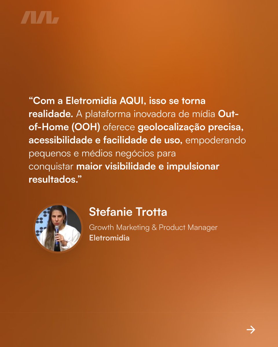 mundodmarketing's tweet photo. 🚀 Com a Eletromidia AQUI, sua PME impacta quem importa, onde importa — fácil, acessível e sem burocracia!
Saiba mais: https://t.co/CxA95Q931h
#EletromidiaAQUI #PublicidadeLocal #PME #MarketingInteligente #OOH #Geolocalização #NegócioLocal https://t.co/gES2u33zwX