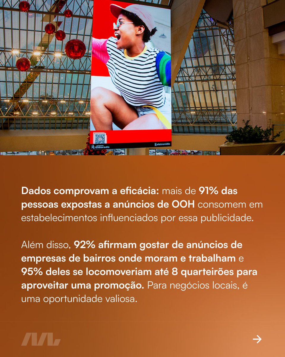 mundodmarketing's tweet photo. 🚀 Com a Eletromidia AQUI, sua PME impacta quem importa, onde importa — fácil, acessível e sem burocracia!
Saiba mais: https://t.co/CxA95Q931h
#EletromidiaAQUI #PublicidadeLocal #PME #MarketingInteligente #OOH #Geolocalização #NegócioLocal https://t.co/gES2u33zwX