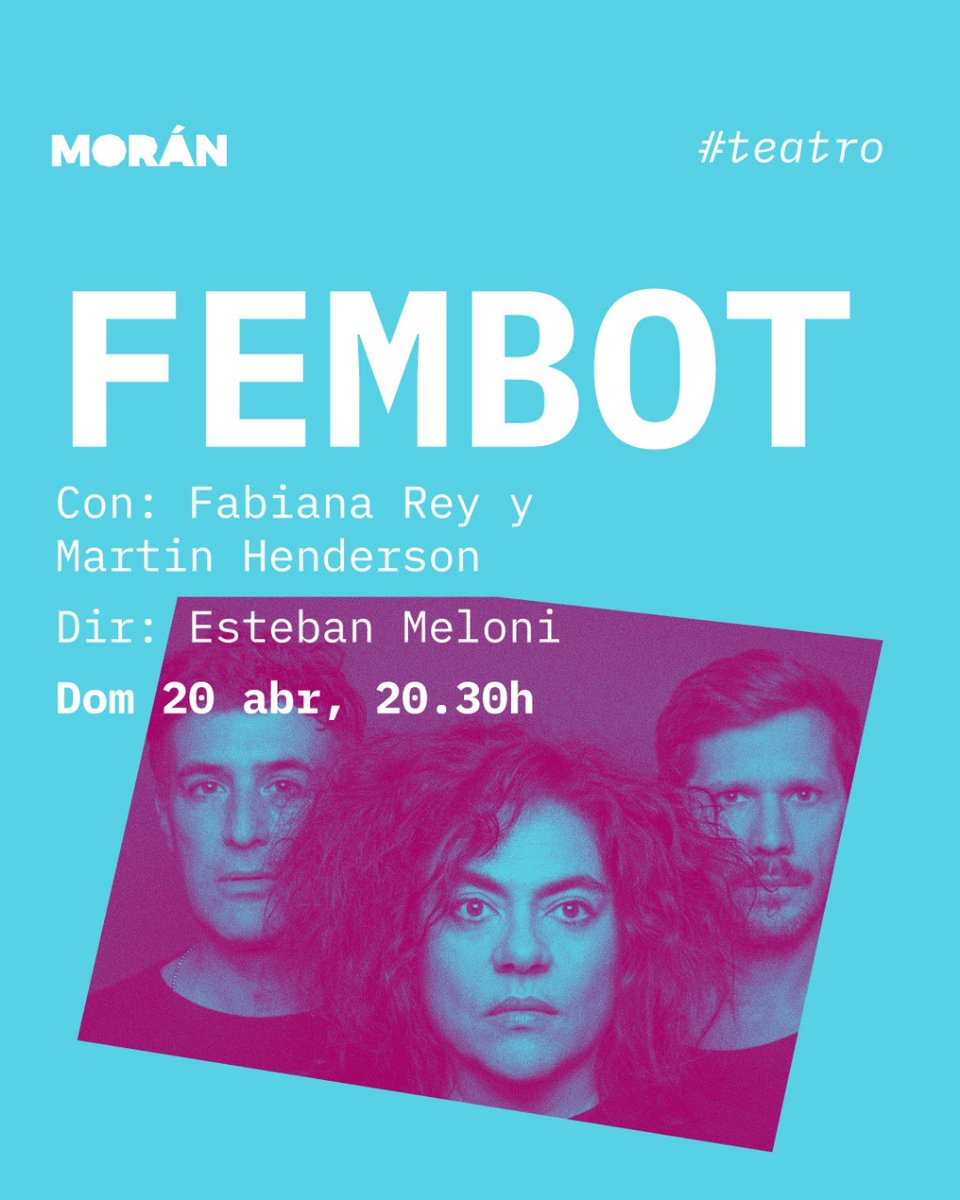 Volvemos al <a href="/culturalMORAN/">MORÁN</a> !!! 
Veni a reírte con la Cuchu y el Quique
Unica fecha!
Domingo 20 de marzo, 20:30hs
Entradas (baratísimas) x Passline. Les dejo el link
passline.com/eventos/fembot…