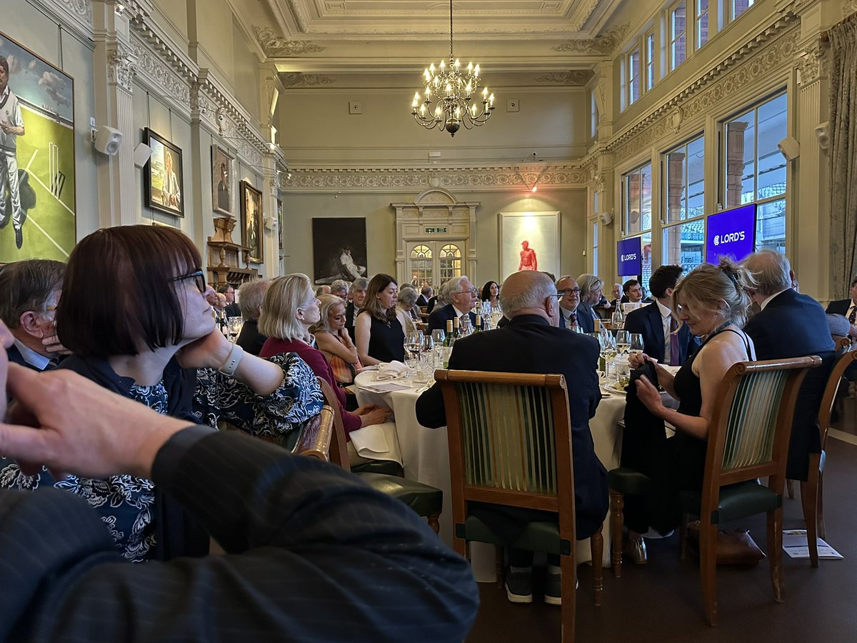 A great night at <a href="/HomeOfCricket/">Lord's Cricket Ground</a> for the <a href="/CricketSociety/">The Cricket Society</a> / <a href="/MCCOfficial/">Marylebone Cricket Club</a> Book of The Award. It was some line up of books with <a href="/PitchPublishing/">Pitch Publishing 📚 Sports Books</a> <a href="/FairfieldBooks_/">Fairfield Books</a> <a href="/simonschusterUK/">Simon & Schuster UK</a> well represented. Congratulations to the winner <a href="/ListerProd/">ListerProd</a> for his superb work on Frank Worrell.