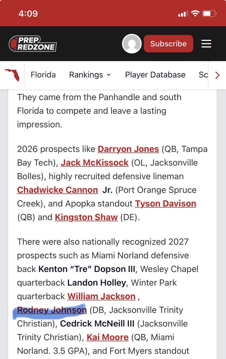 Rodney Johnson (@johnsonrodney_) on Twitter photo Thank You <a href="/PrepRedzoneFL/">Prep Redzone Florida</a> <a href="/DanLaForestFB/">Dan LaForest 🏈</a> <a href="/LawrenceBl83397/">New Blustein Recruiting</a> For The Recognition Ready For A Impactful Junior SZN👏🏽👏🏽👏🏽 Thank You <a href="/PrepRedzoneFL/">Prep Redzone Florida</a> <a href="/DanLaForestFB/">Dan LaForest 🏈</a> <a href="/LawrenceBl83397/">New Blustein Recruiting</a> For The Recognition Ready For A Impactful Junior SZN👏🏽👏🏽👏🏽