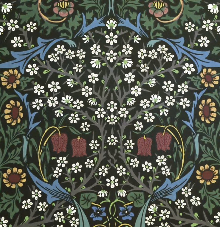 ArtGuideAlex's tweet image. Blackthorn 1892 #WilliamMorris