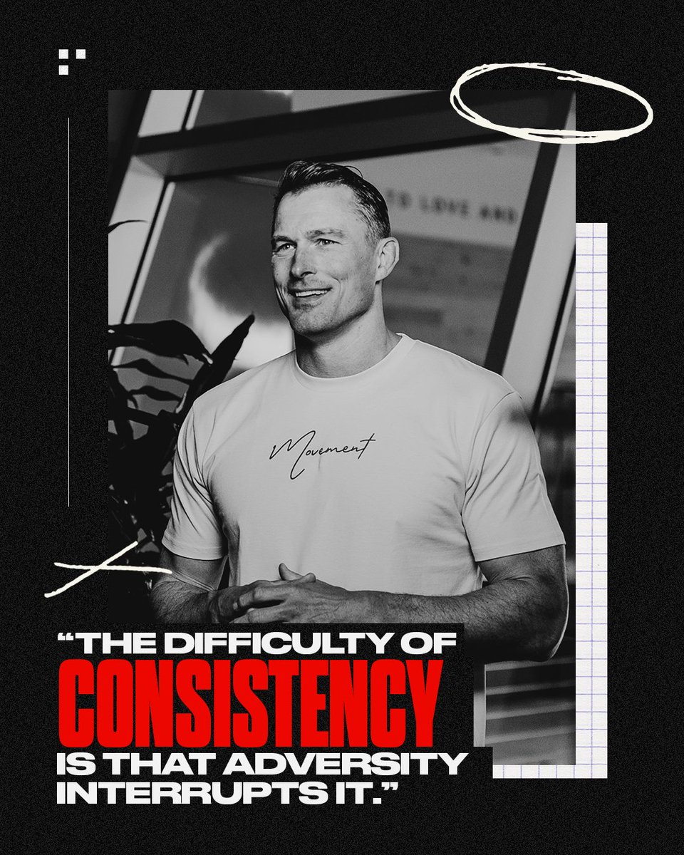 Adversity may be an interrupter to our consistency, but it’s typically also an elevator to our output. As a Movement of Change, we must continually find ways to evolve - to be better and stronger than we were - and then deploy the new version of ourselves consistently.