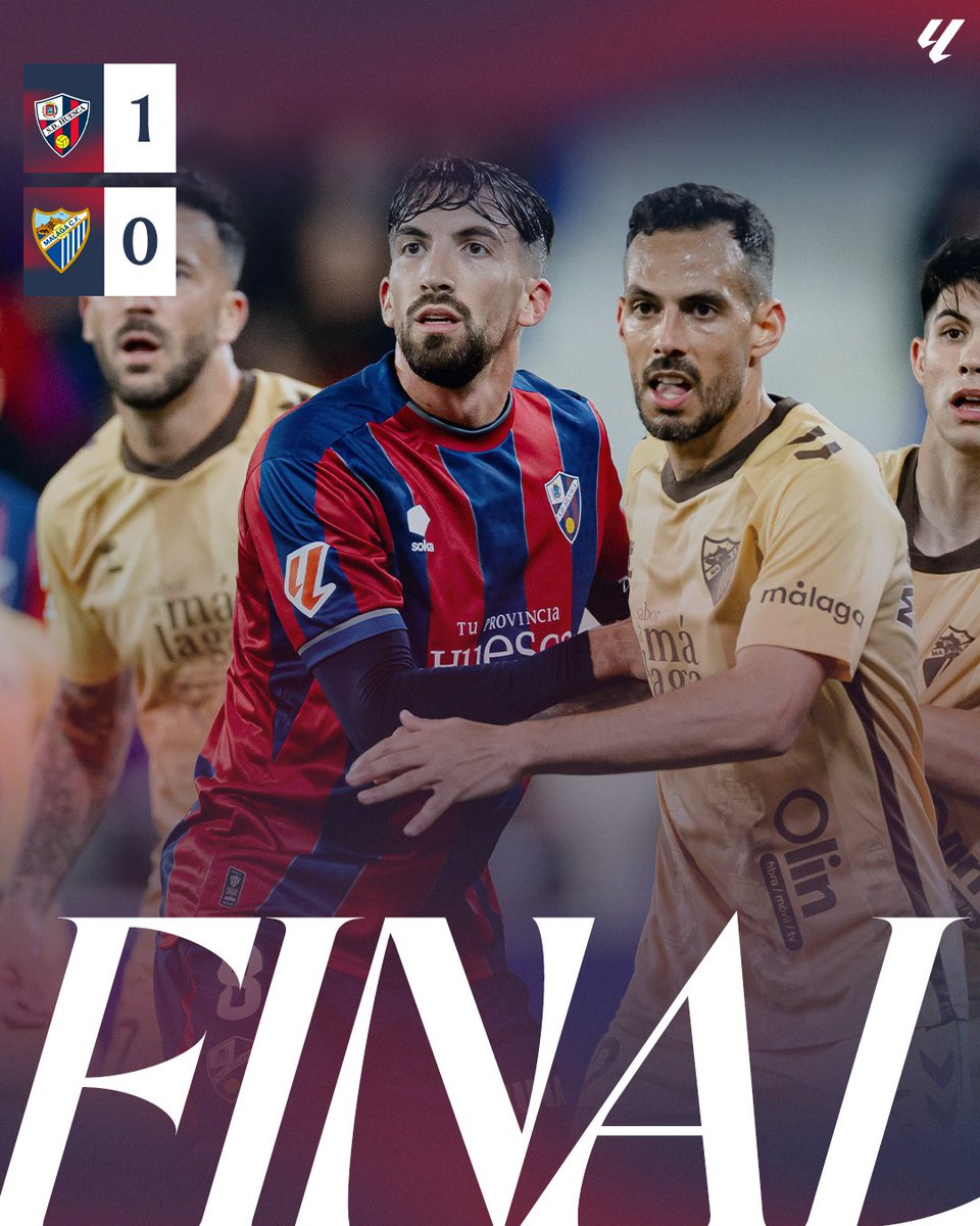 SDHuesca's tweet photo. FINAL FINAL FINAL FINAL FINAL FINAL FINAL FINAL
➕ 3⃣ 

Trabajo y fe hasta el final para lograr una victoria espectacular.  

⚽️ Javi Pérez. 

1-0 | #HuescaMálaga 🔵🔴 https://t.co/z58Cq43xtB