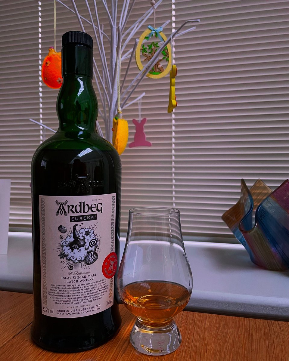 Ahh… the <a href="/Ardbeg/">Ardbeg</a> Eureka has finally been opened. Wow… pretty special this one! Really punchy, in a good way. The PX and roasted malt add such an extra depth to the spirit. Beautiful 👌🏻🥃