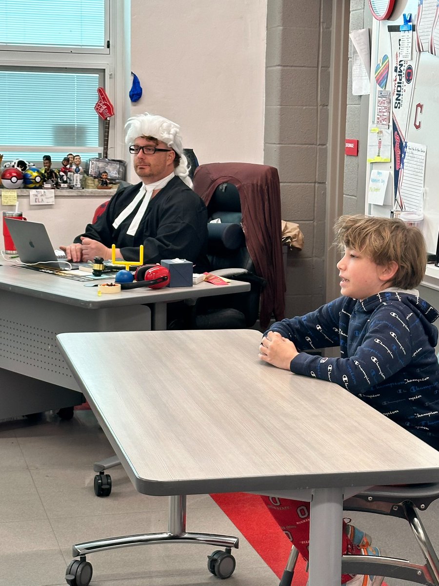 ChevalierFPCS's tweet image. Mock trials in ELA today had the courtroom buzzing! Students brought the drama, the evidence, and the objections. so proud of their critical thinking and persuasive skills!