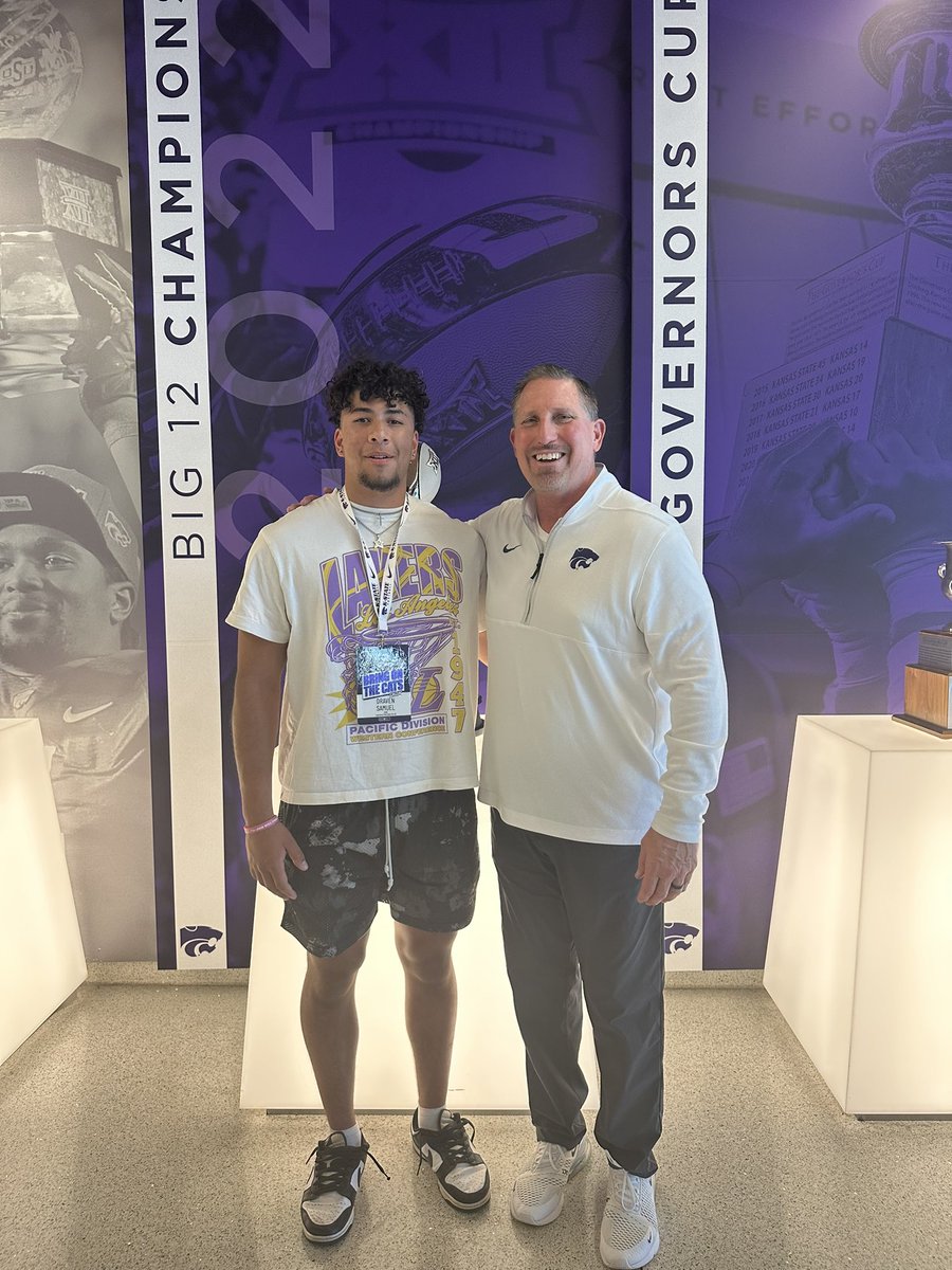 Draven_Samuel87's tweet photo. Had a great time on Saturday at K-State junior day. Thanks for having me.
@coachstanard @CoachKlanderman @spedbraet @CoachOrloffKSU https://t.co/DMfYqeQpY3