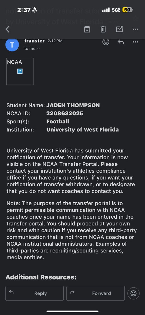 tjaden28's tweet photo. Officially in the portal 
6’2 318 DT 
3 years of Eligibility left including redshirt year 
Cell:7036875613
Previous School:University of West Florida 
Email:jadent771@gmail.com
Juco And D2 Film Available 
@transferportal @CoachSheldonFYF @_CoachZo_ @coach_manary @Mstout_3 @MurrayWillie9 @_CoachTSmith @JUCOFFrenzy @RecruitGeorgia