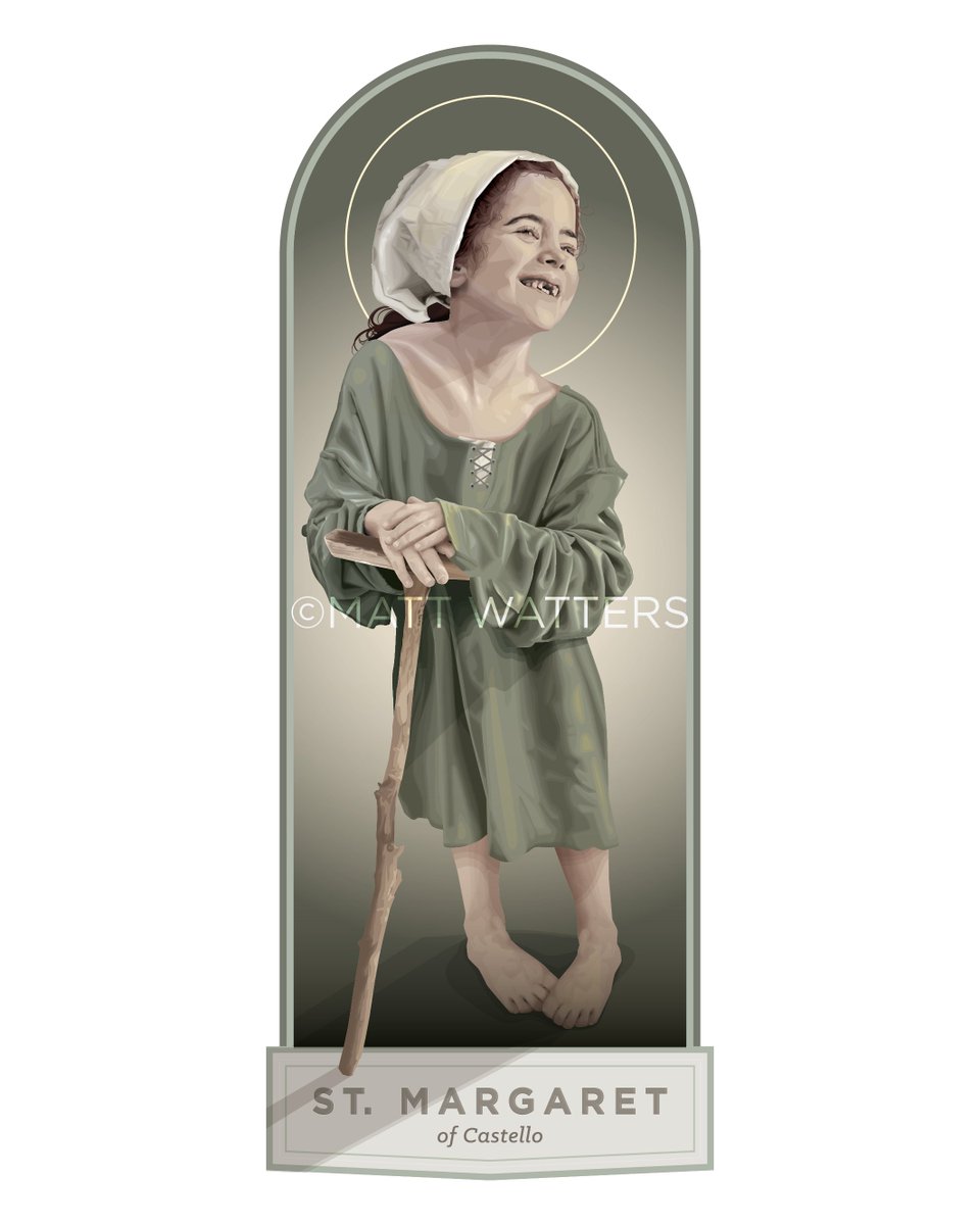 St. Margaret of Castello’s feast was yesterday. Blind, with severe spinal curvature, she was abandoned but lived with faith, serving others joyfully. Patroness of the unwanted, her life shines through suffering. St. Margaret, pray for us as we journey through Holy week.